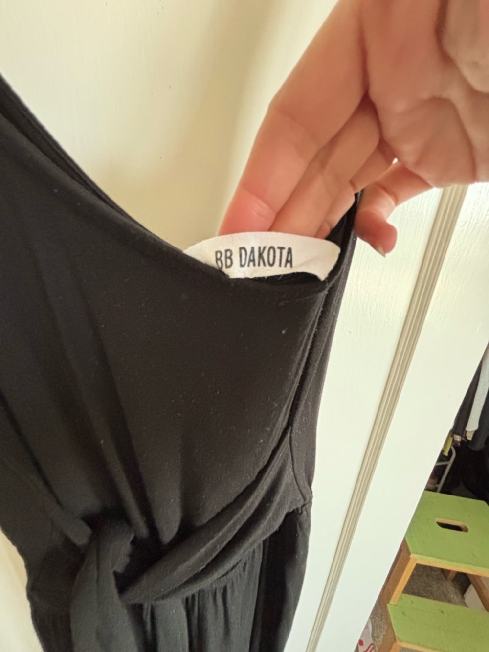 BB Dakota Black Sleeveless Tie-Waist Jumpsuit - Picture 2 of 3